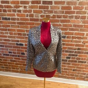 Banana Republic Leopard Print Blazer